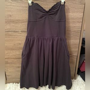 Black Flowy Corset Dress